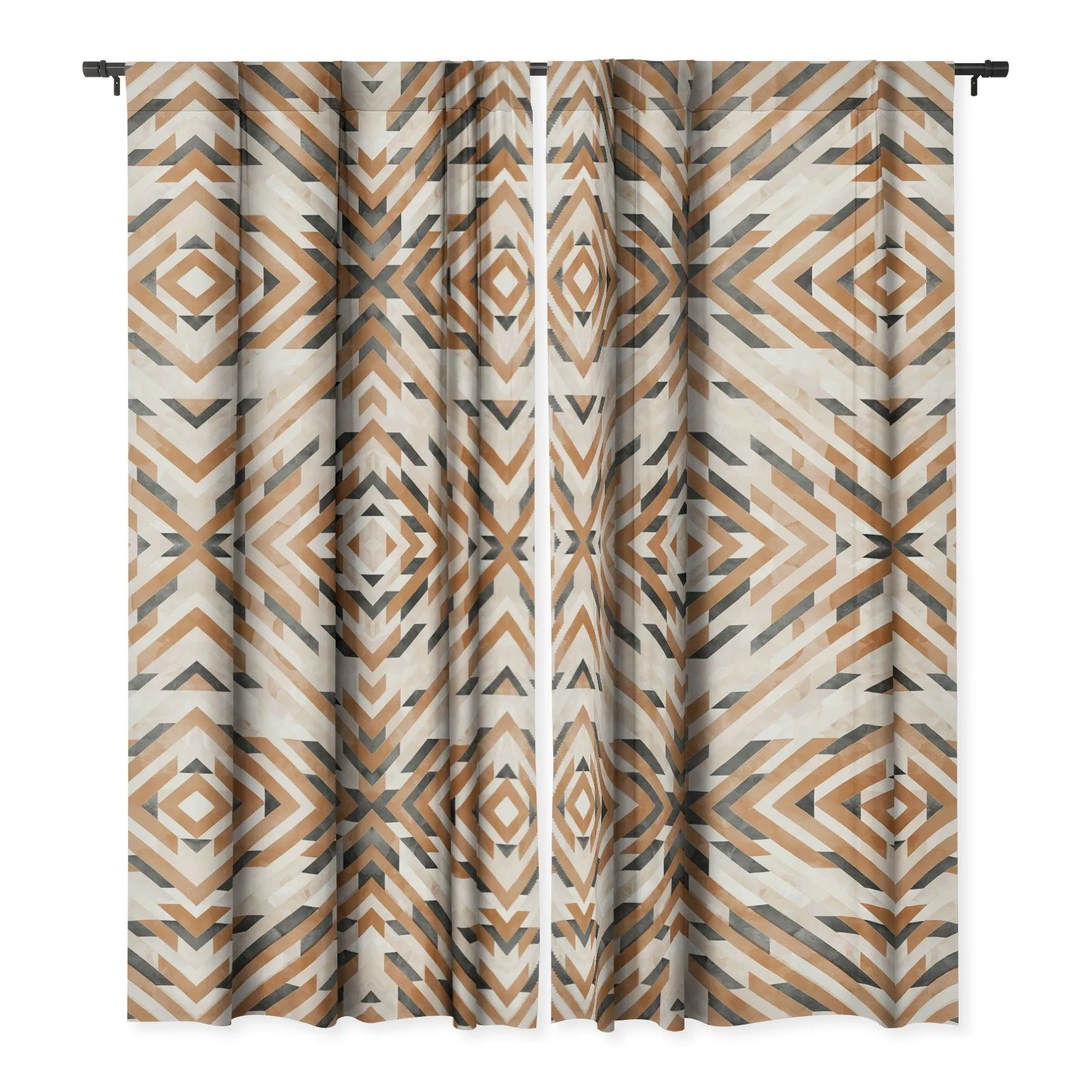 Ole Boho Stripes Blackout Window Curtains (DS)