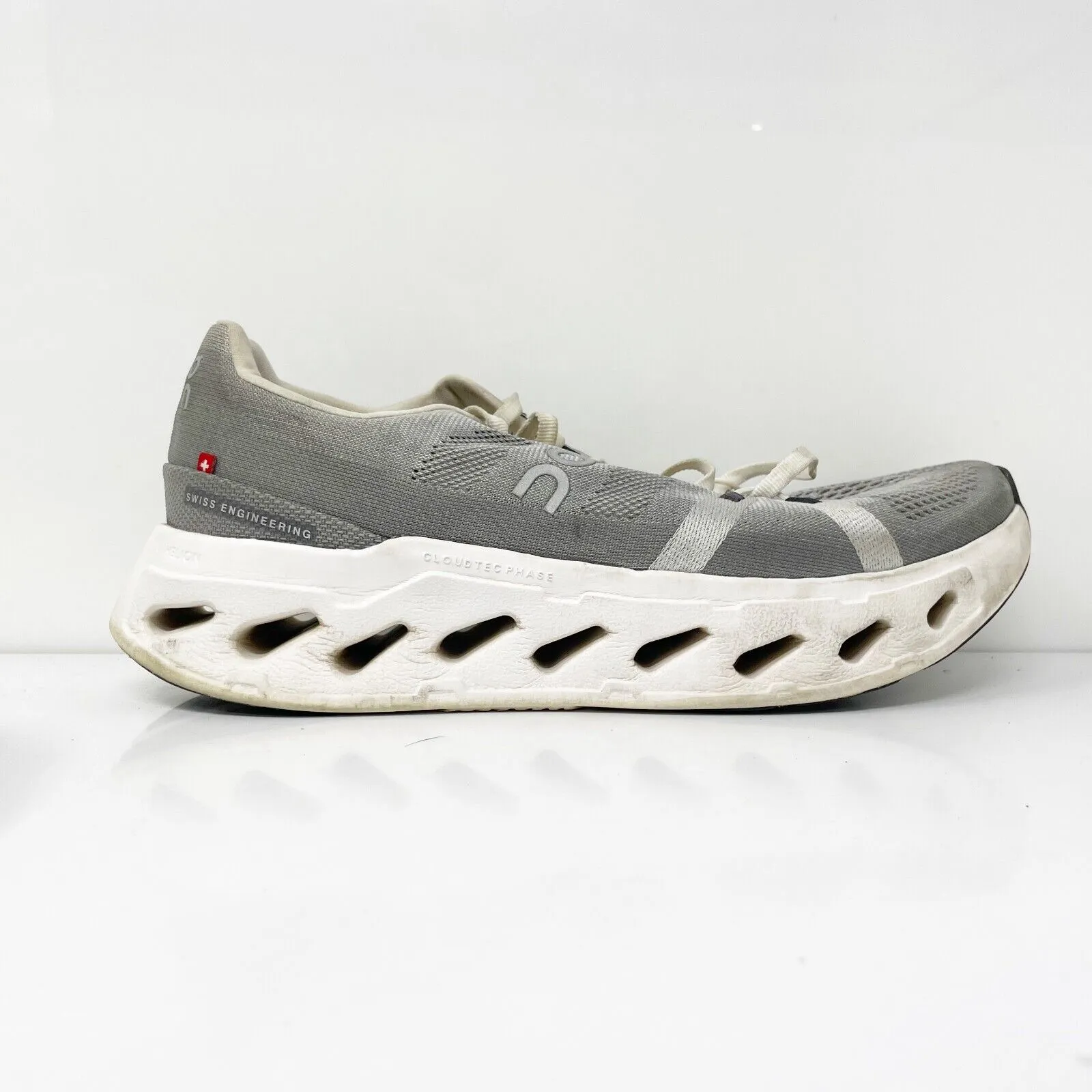 On Mens Cloudeclipse Gray Running Shoes Sneakers Size 9