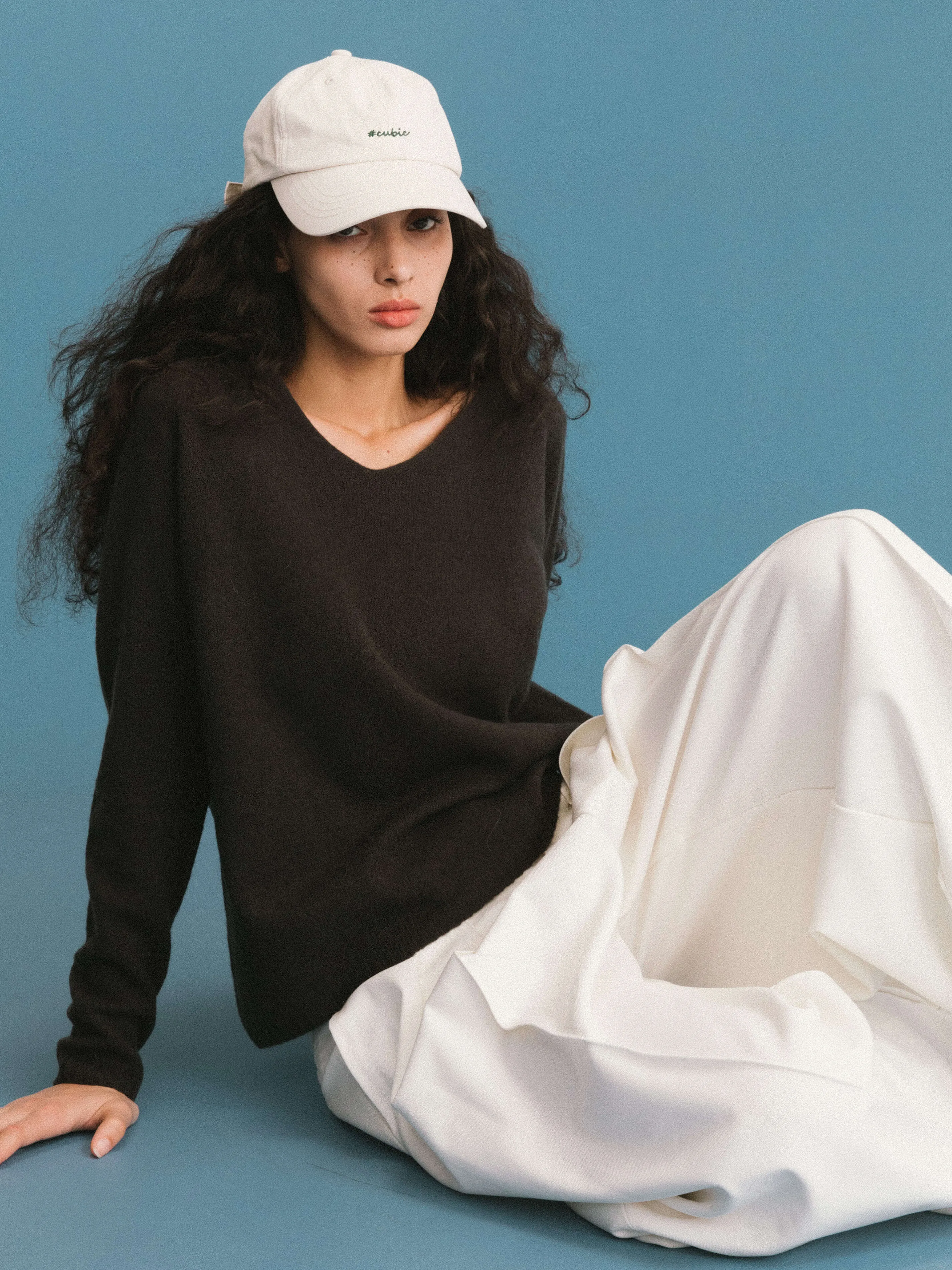 ONE BY CUBIC Boxy 100% Sheep Wool Knitwear Jumper