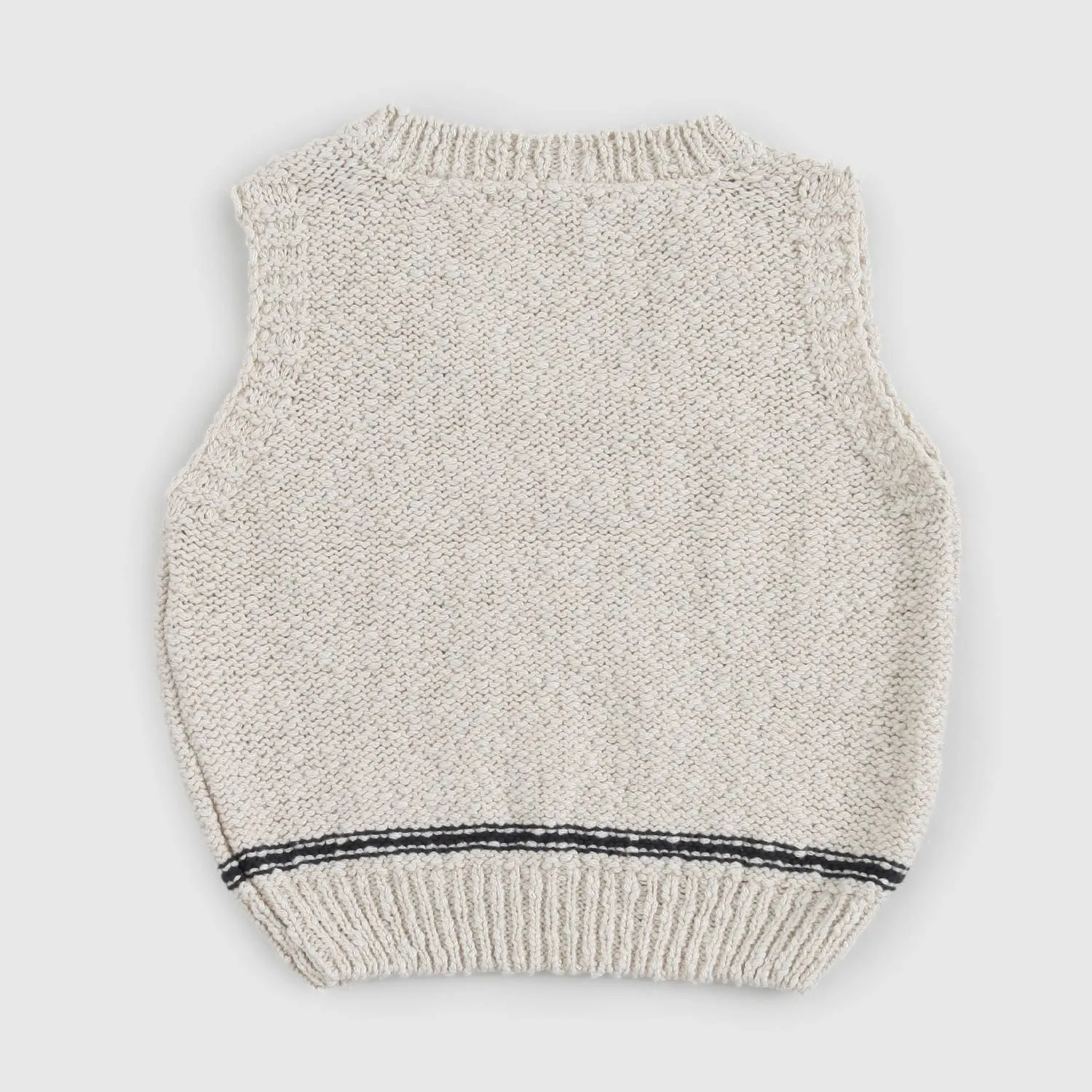 One More In The Family Favio Beige Vest For Newborns