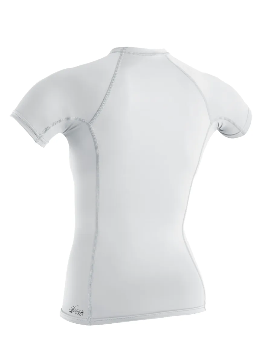 O'NEILL WOMENS BASIC SKINS S/S RASH VEST 3548