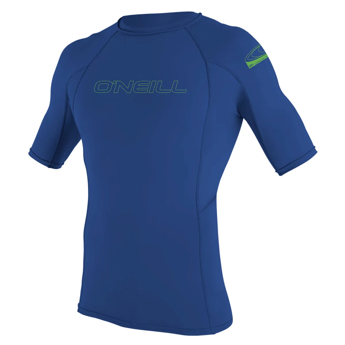 O'Neill Youth Basic Skins 50+ Short Sleeve Rash Vest - Pacific