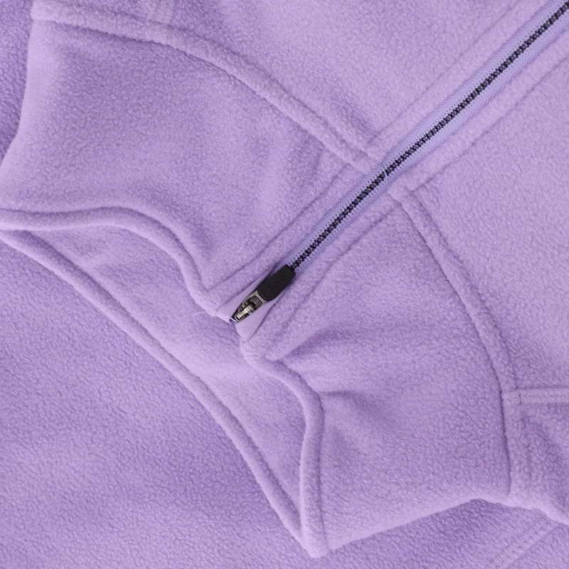 O'Neills Women's Cairo Half Zip Fleece Purple