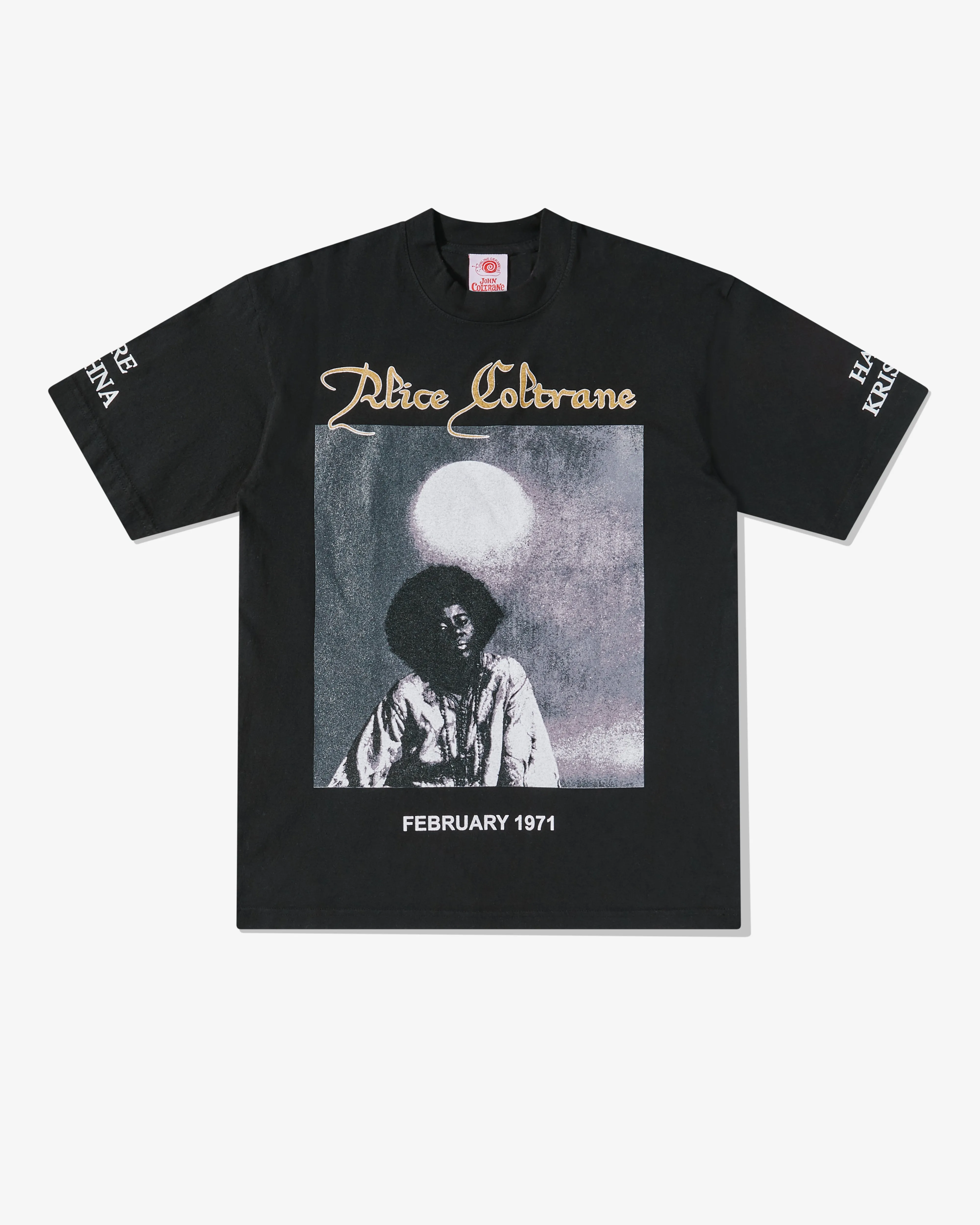 Online Ceramics Men's Alice Coltrane February 1971 T-Shirt  Black
