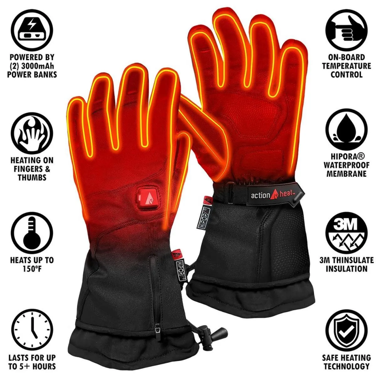 Open Box ActionHeat 5V Premium Heated Gloves - Men's