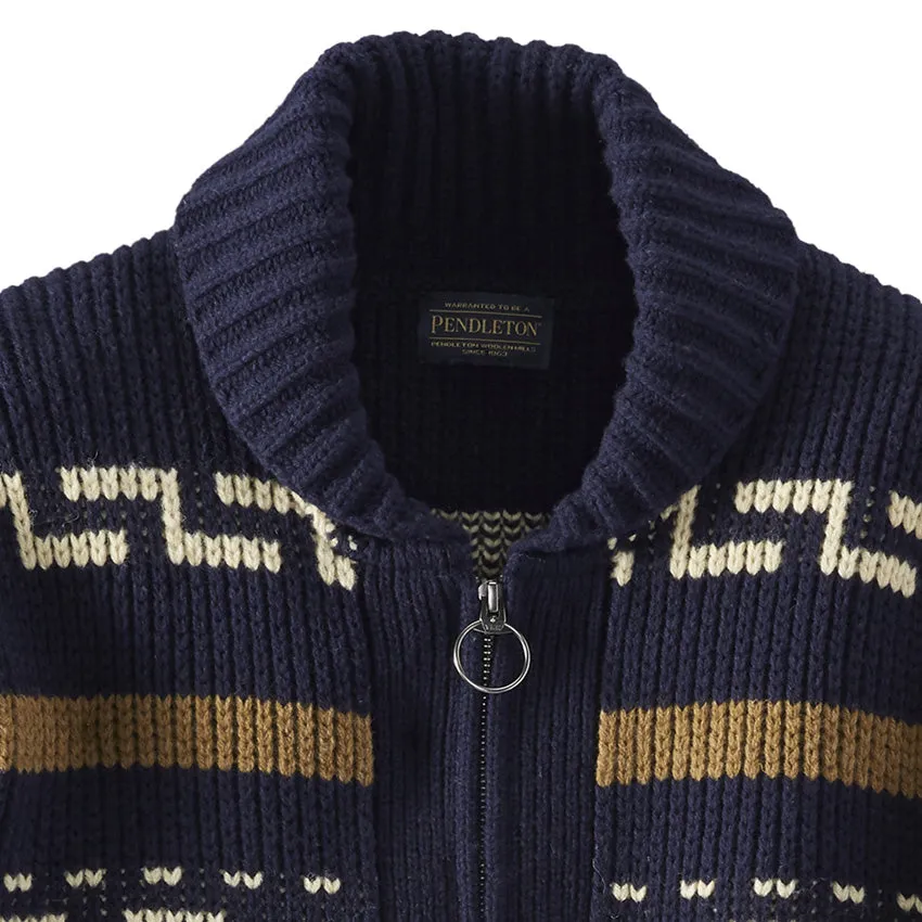 Original Westerley Cardigan - Navy/Brown