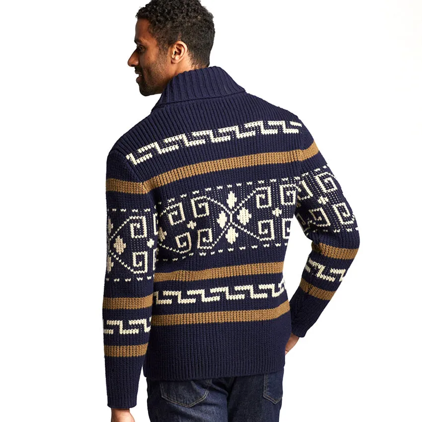 Original Westerley Cardigan - Navy/Brown