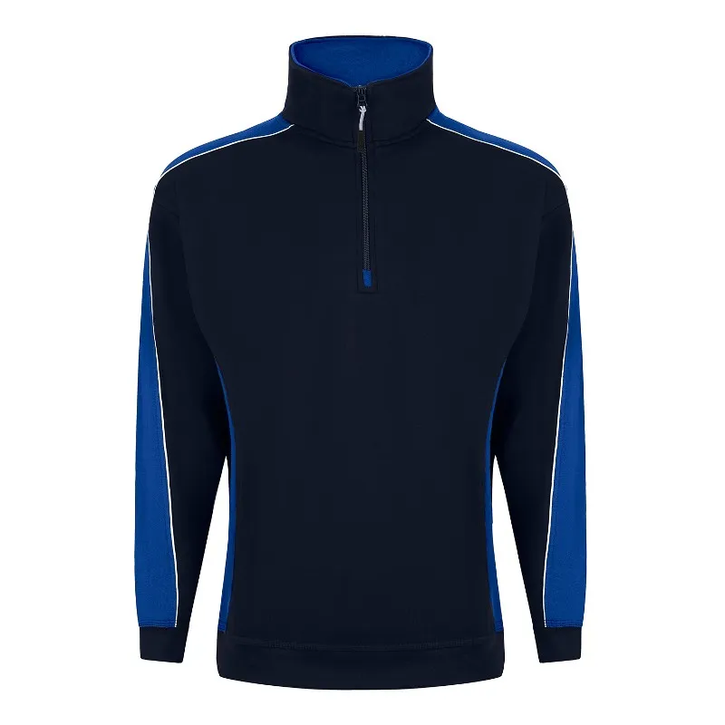 Orn Workwear Avocet Quarter-Zip Heavyweight Sweatshirt (Navy/Royal Blue)