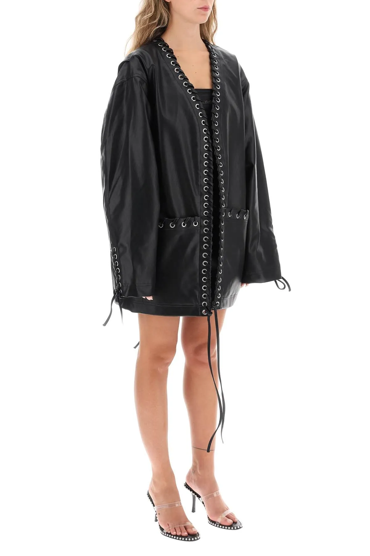 Oversized Faux Leather Jacket