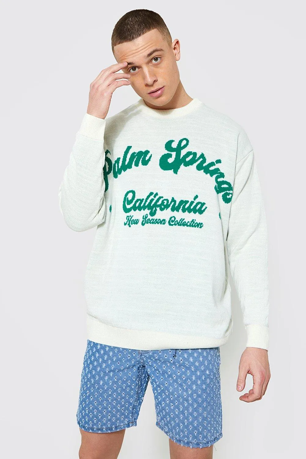 Oversized Palm Springs Knitted Jumper