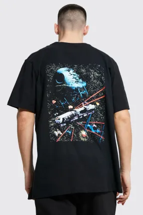 Oversized Star Wars Back Print T-shirt | boohooMAN UK