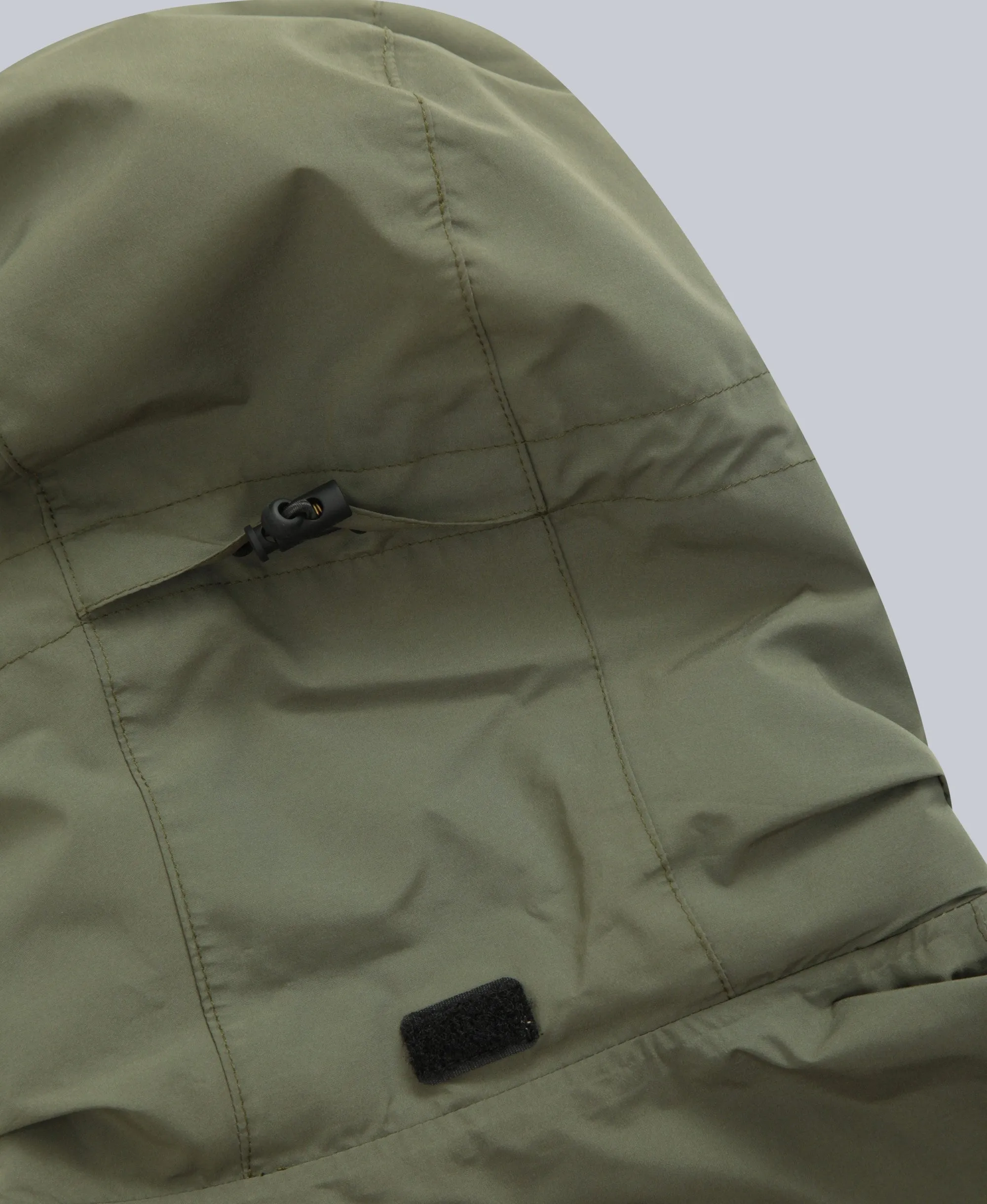 Pace Mens Water Resistant Packable Jacket - Khaki
