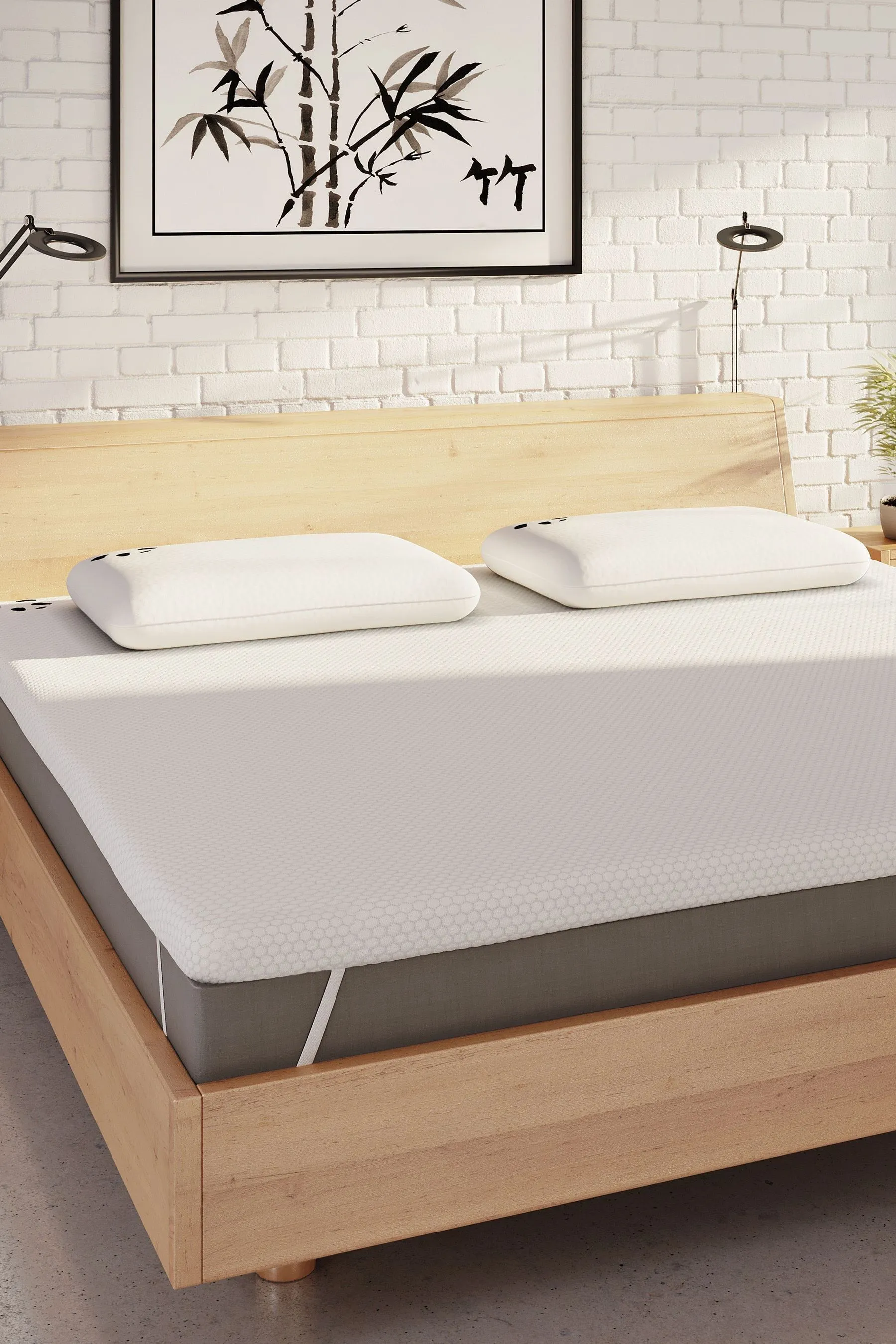 Panda London White Bamboo Mattress Topper
