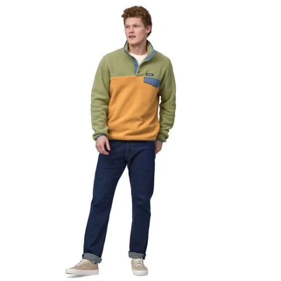 Patagonia Lightweight Synchilla Mens Snap-T® Fleece Pullover - Pufferfish Gold