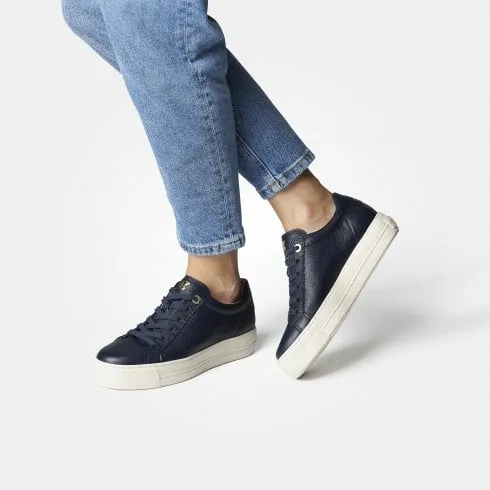 Paul Green 5241-06 | Space Leather  | Women's Lace Up Trainers