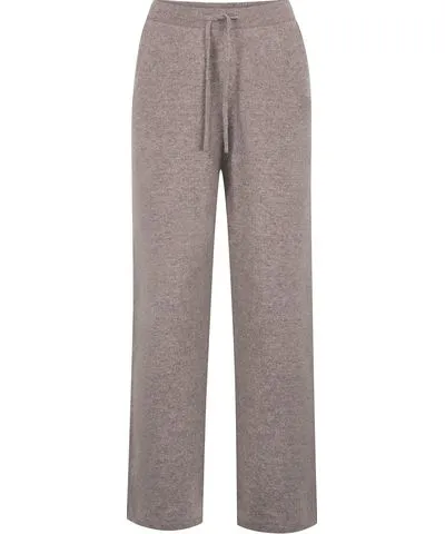 Paul James Knitwear Grey Womens Lambswool Lucia Knitted Trousers
