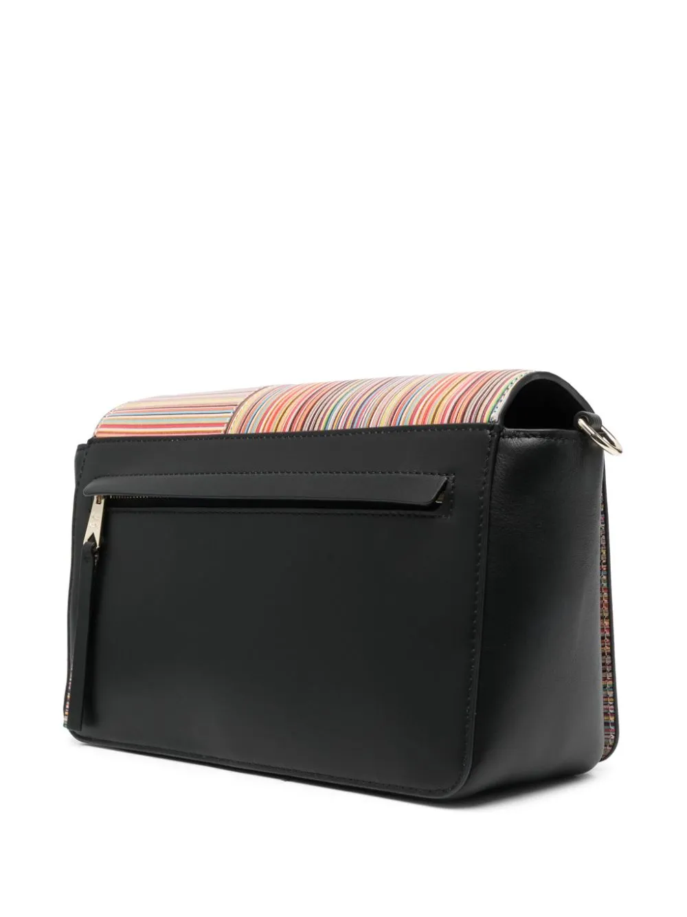 Paul Smith    Paul Smith Signature Stripe Leather Crossbody Bag