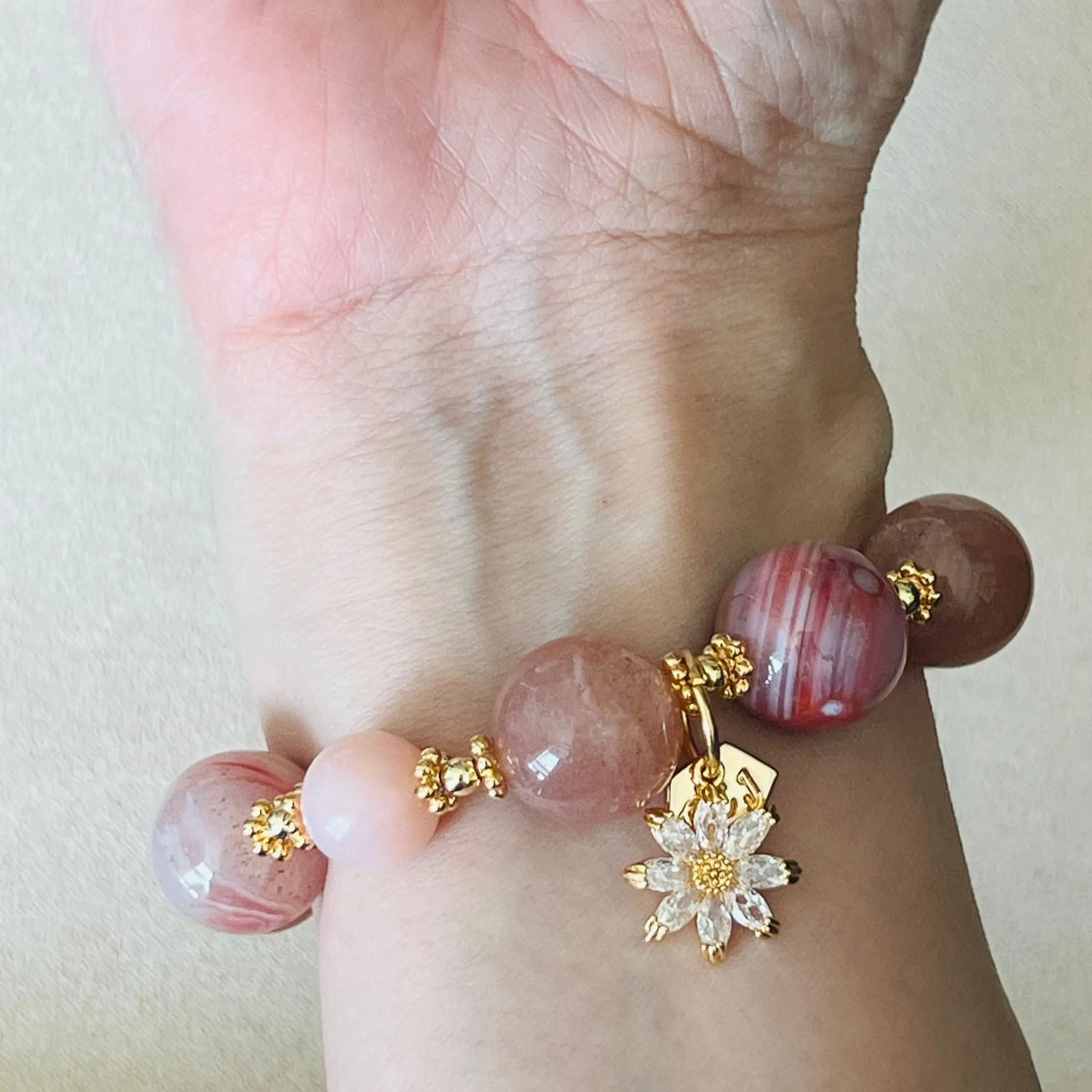 Peach Garden Crown Bracelet