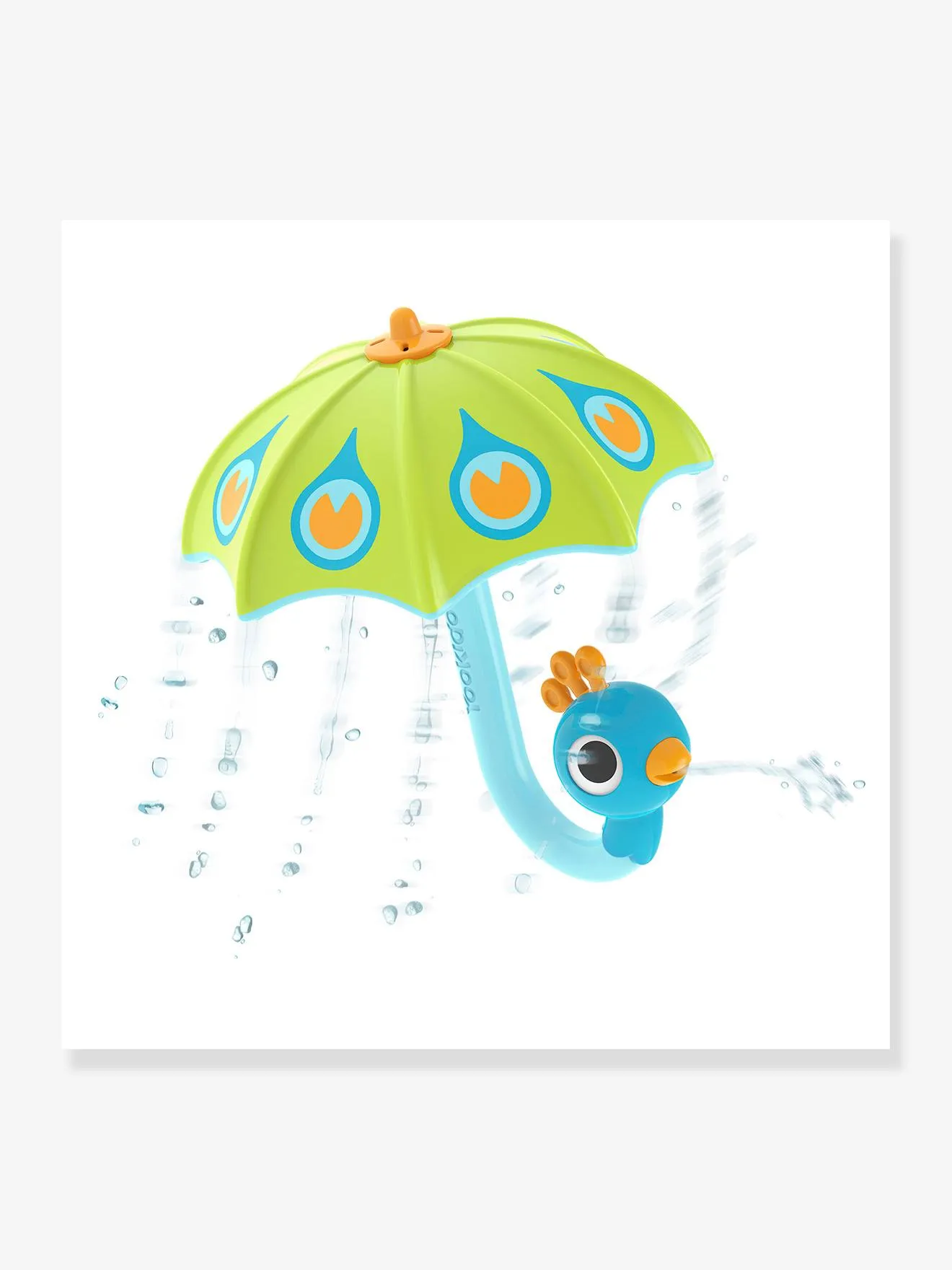 Peacock Umbrella Bathtub Play - YOKIDOO - green