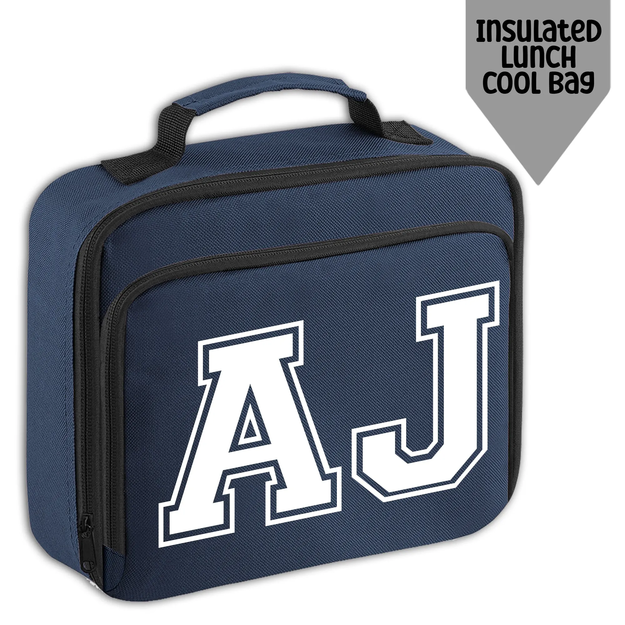 Personalised Backpack Kids School Bag Set Navy With Initials Lunch Bag Water Bottle Gym Bag Pencil Case Back To School