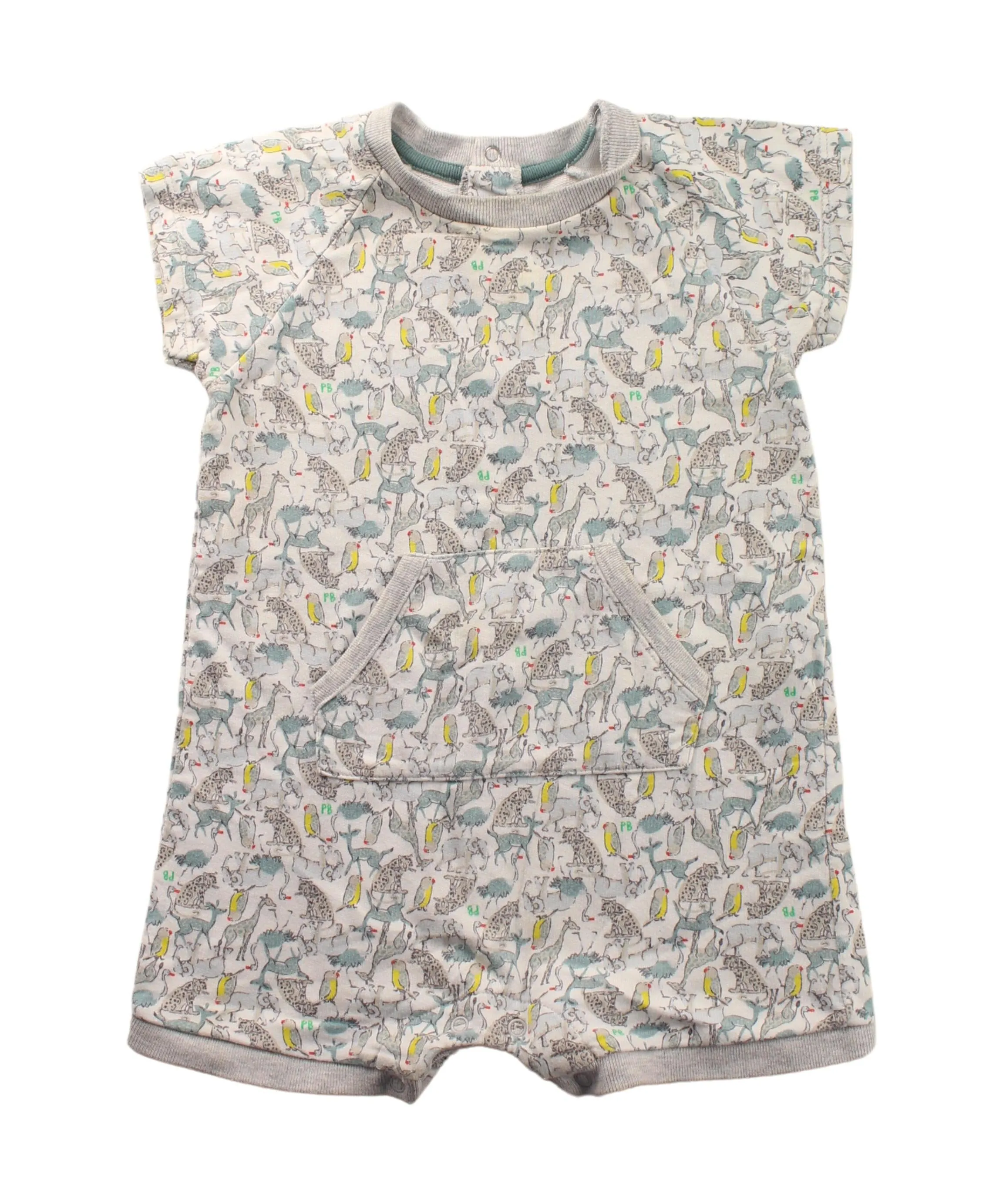 Petit Bateau Short Sleeve Romper 3-6M