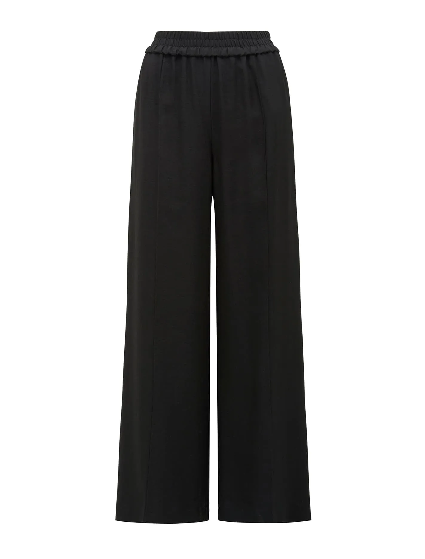 Petra Wide-Leg Pintuck Pants