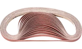 Pferd 49044 1/2" x 24" Coated File Belt | Aluminum Oxide 80 Grit | Sold by Box of 50
