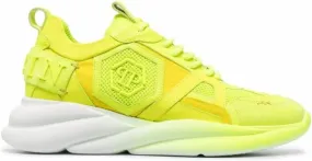 Philipp Plein Hurricane yellow chunky sneakers