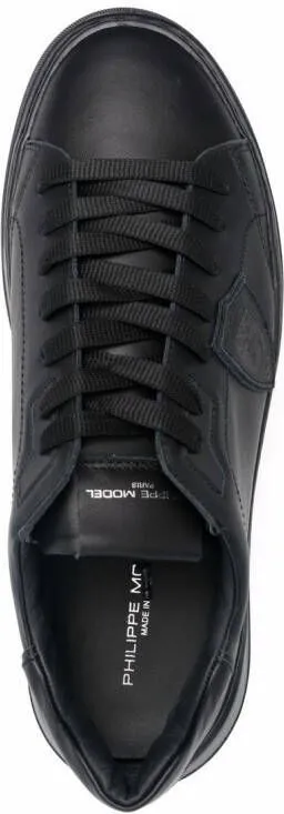 Philippe Model Paris Temple Veau low-top leather sneakers Black