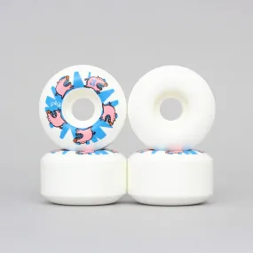 Pig 54mm Teeth Skateboard Wheels White