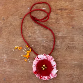 Pink & coral long necklace
