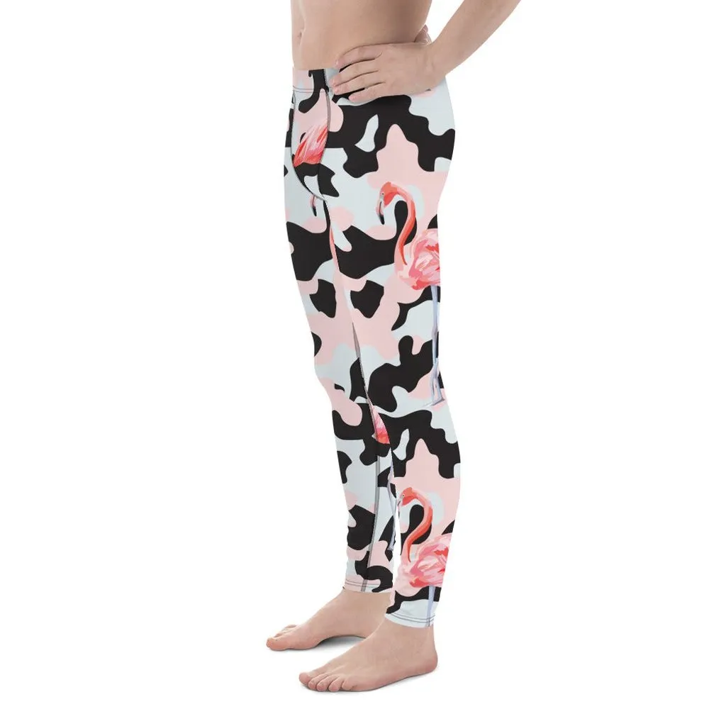 Pink Flamingo Camo Men's Leggings