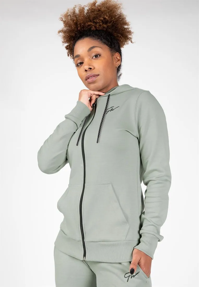 Pixley Zipped Hoodie - Light Green - S Gorilla Wear