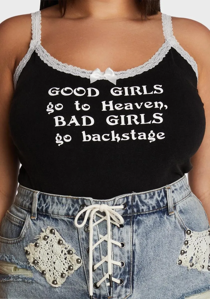 Plus Backstage Bandit Graphic Tank-
