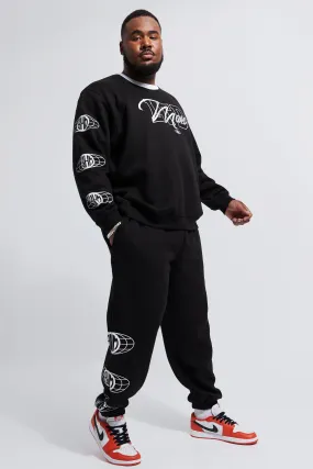 Plus Baggy Fit Ltd Edition Sweat Tracksuit