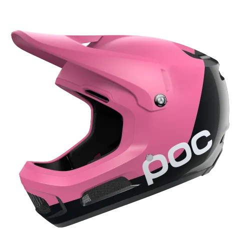 POC Coron Air MIPS Full Face Helmet - Actinium Pink-Uranium Black Matt