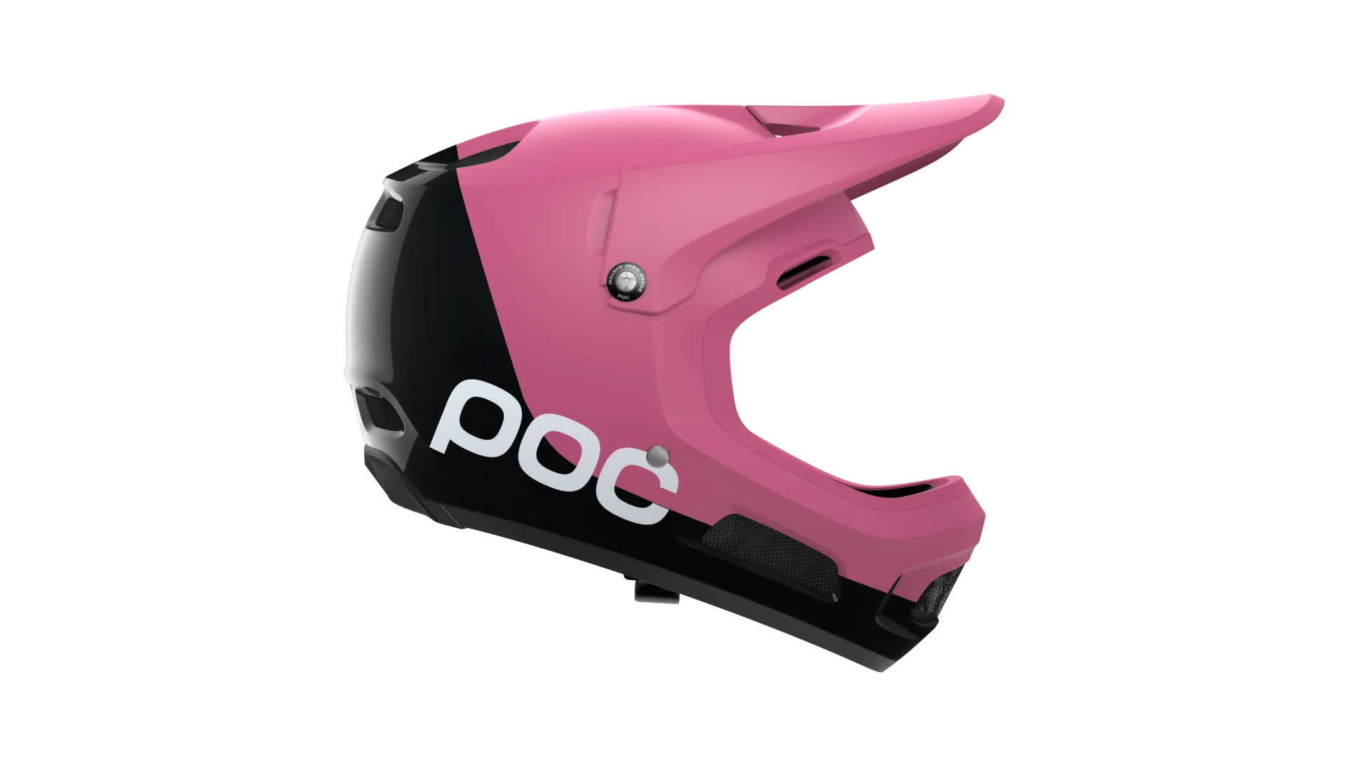 POC Coron Air MIPS Full Face Helmet - Actinium Pink-Uranium Black Matt