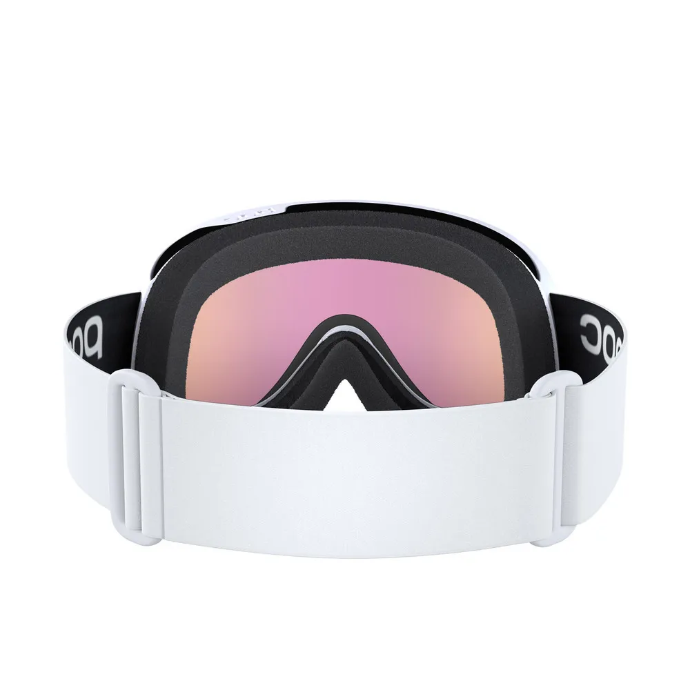 POC Retina Ski Goggles Partly Sunny Orange Lens - Hydrogen White Frame