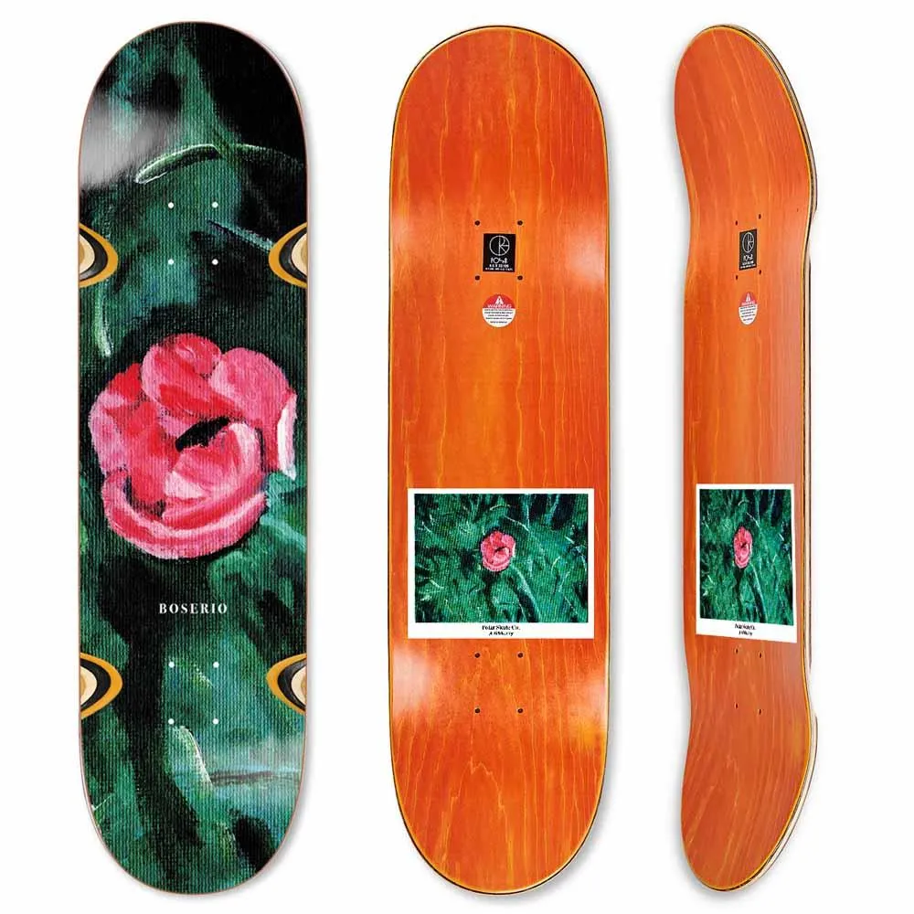 Polar Skateboards Nick Boserio Amaryllis Wheel Wells Skateboard Deck 8.5