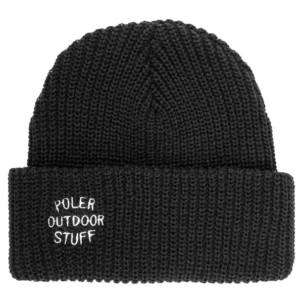 Poler Stuff Fancyman Beanie - Black