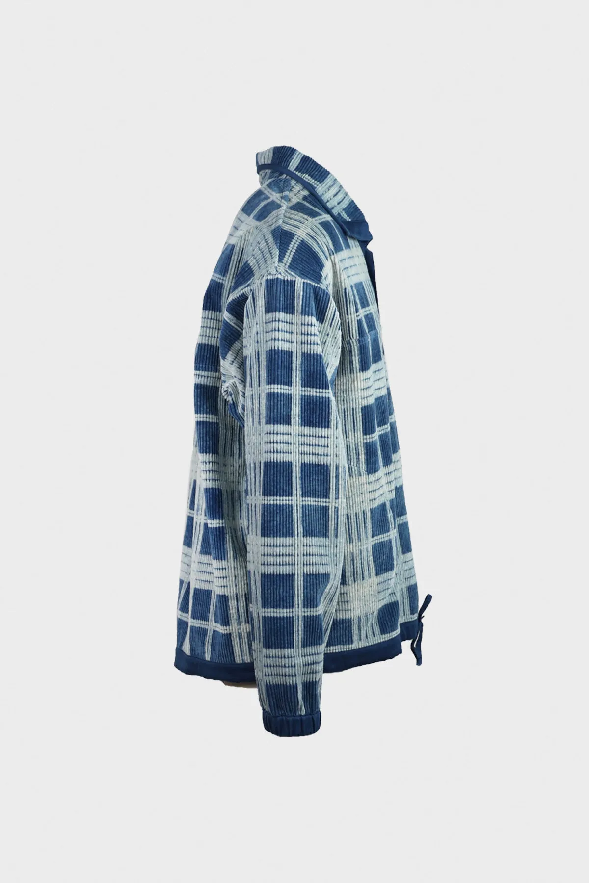 Polite Pullover - Indigo Check Corduroy