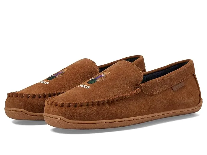 Polo Ralph Lauren Brenan Maddison Bear Suede Moccasin Slipper