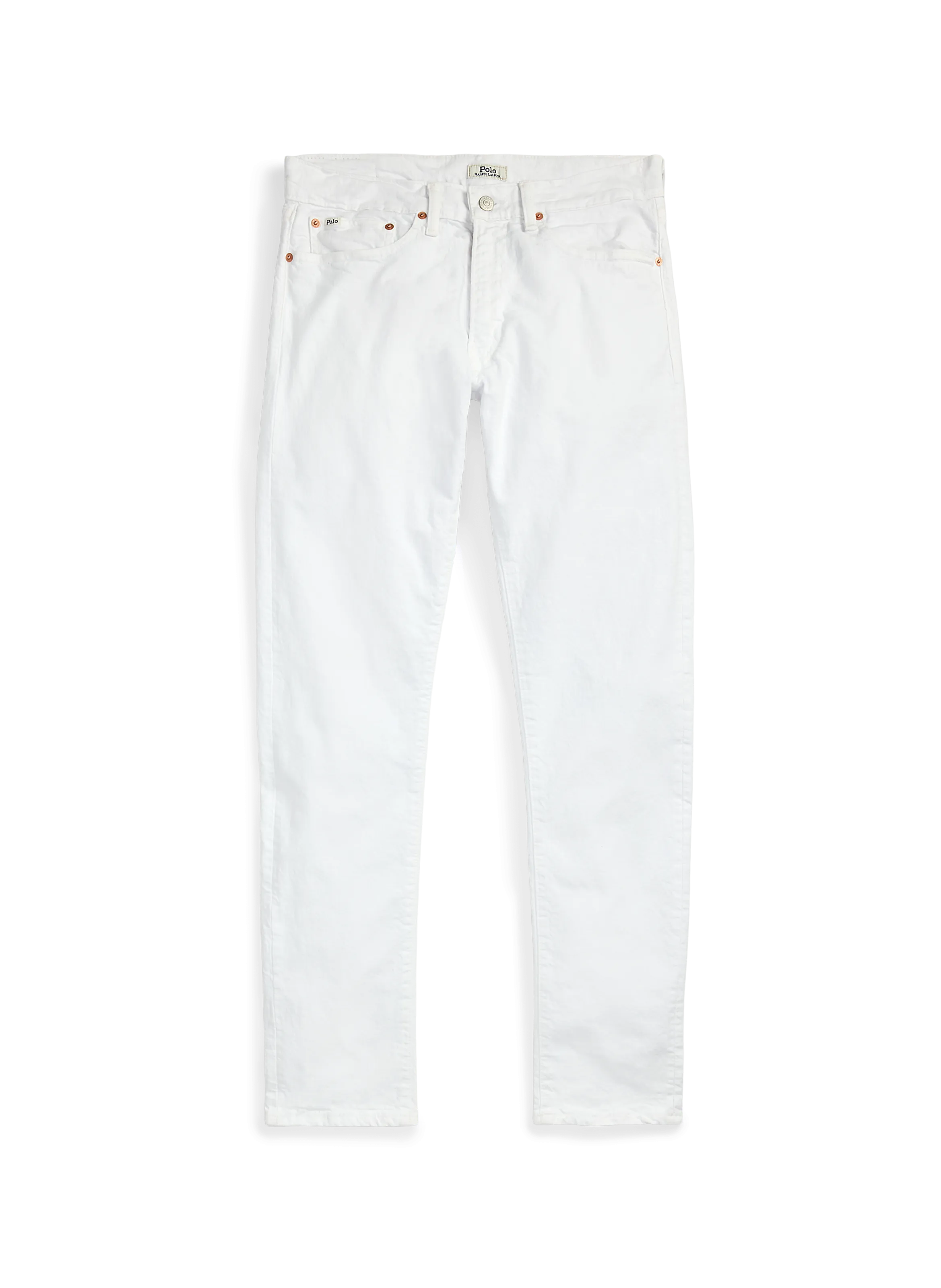Polo ralph lauren  Cotton slim-fit jeans - White