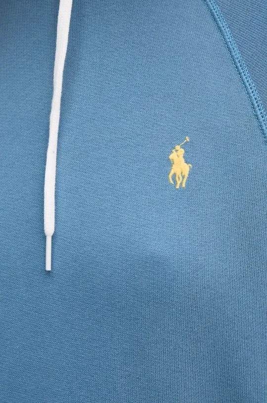 Polo Ralph Lauren cotton sweatshirt women's blue color hooded 211935583