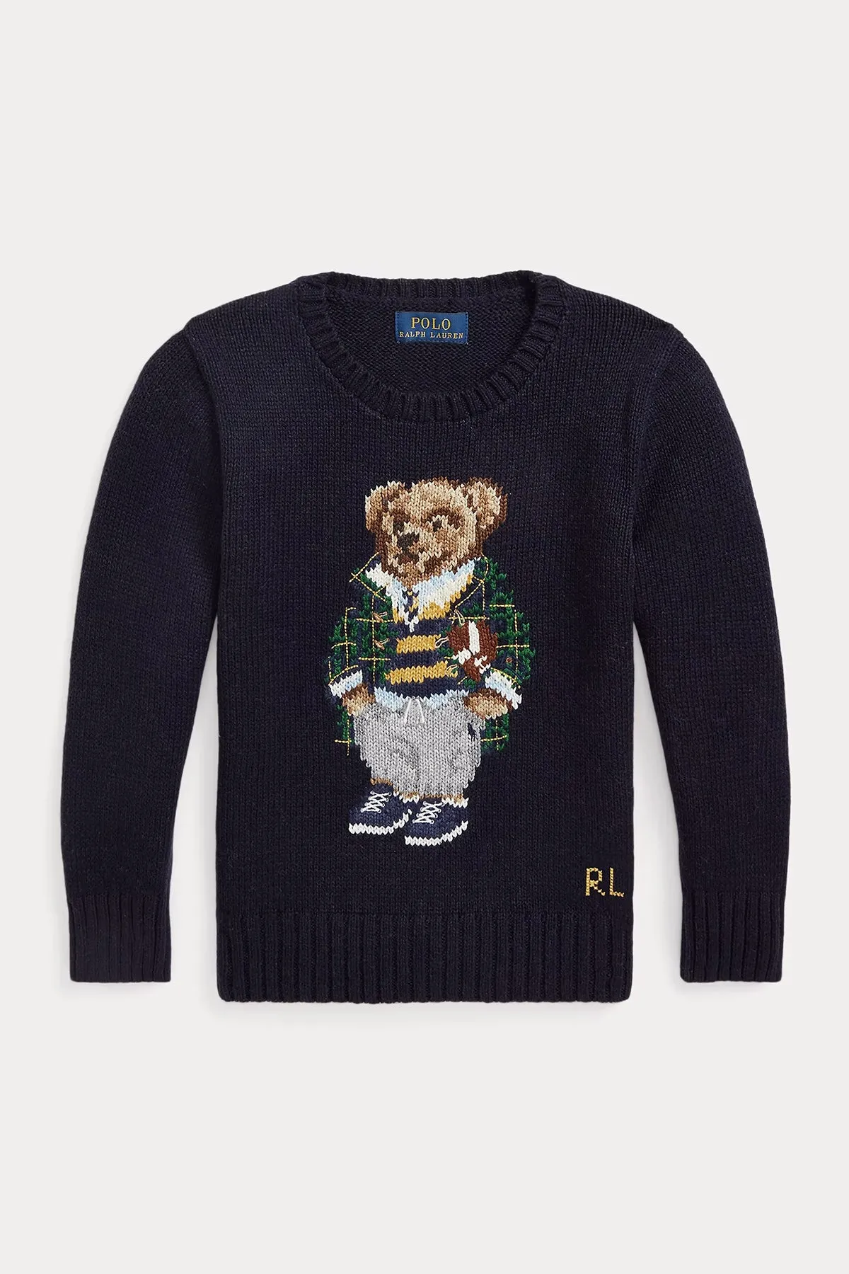 Polo Ralph Lauren Kids 5-7 Ya Erkek ocuk rgü Polo Bear Triko