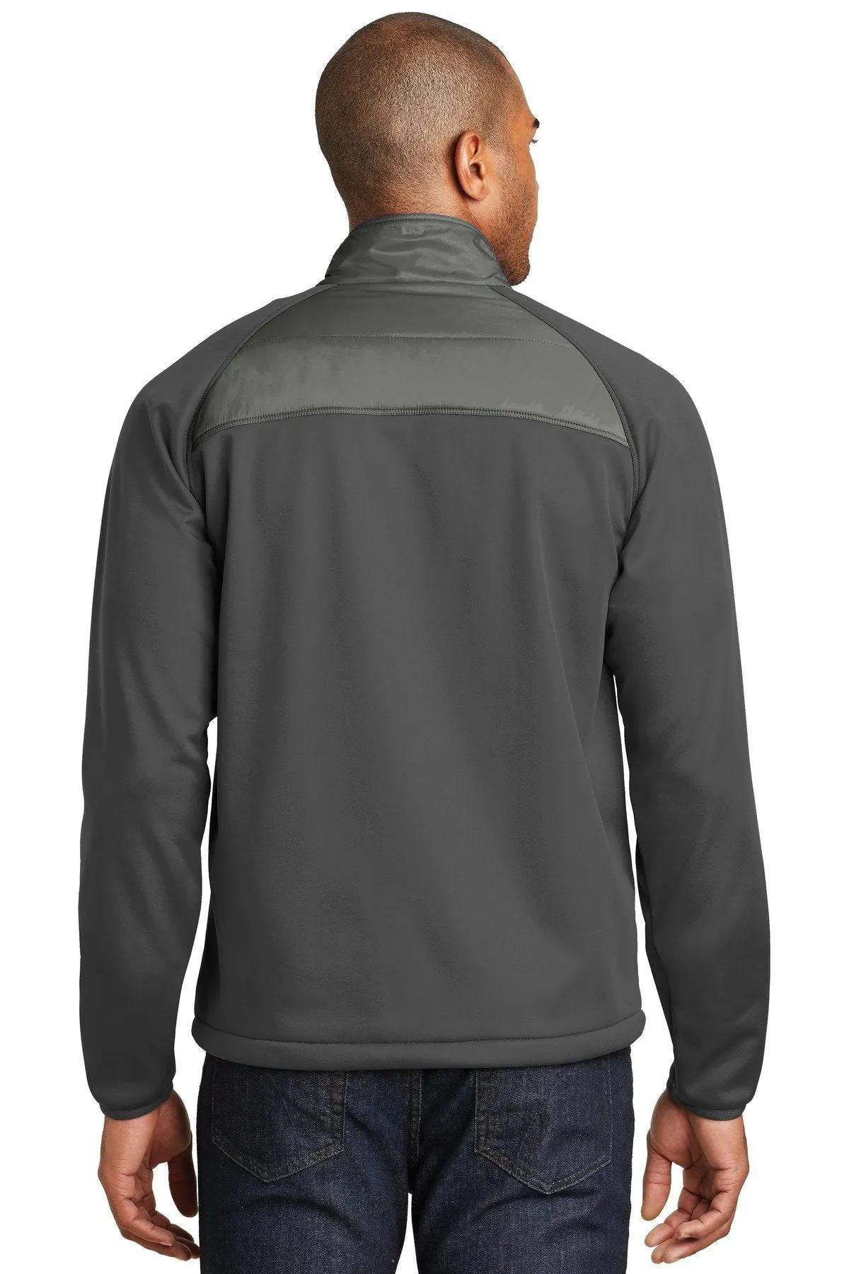 Port Authority Hybrid Soft Shell Jacket J787 Smoke Grey/ Grey Steel