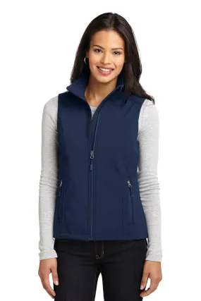 Port Authority Ladies Core Soft Shell Vest L325 Dress Blue Navy