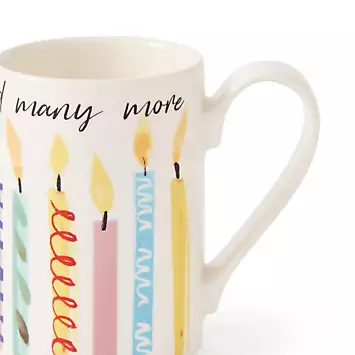 Portmeirion Happy Birthday Candles Single Mug Meirion | Kaleidoscope