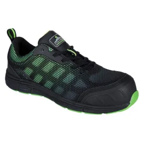 Portwest FT35 Compositelite Ogwen Low-Cut Trainers S1P (Black/Green)