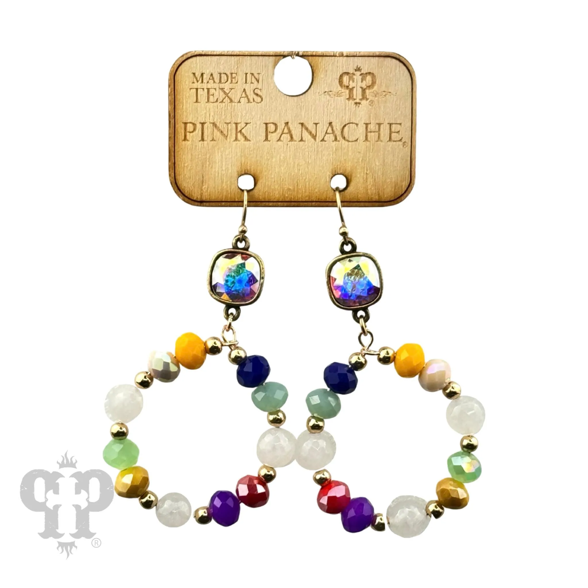 PP AB Color Pop Circle Earrings